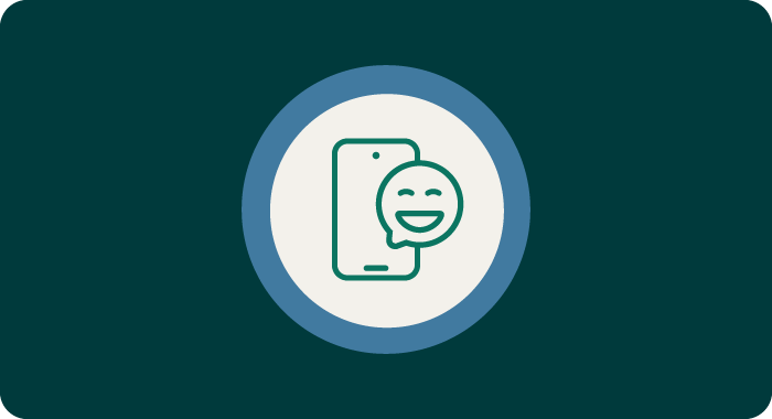 Emojiguide til den blå kundetype