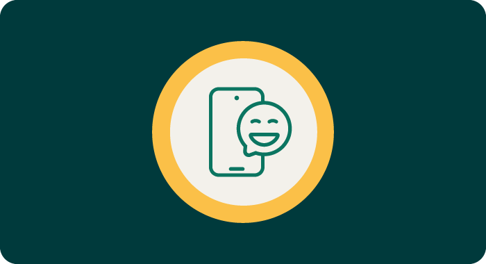 Emojiguide til den gule kundetype