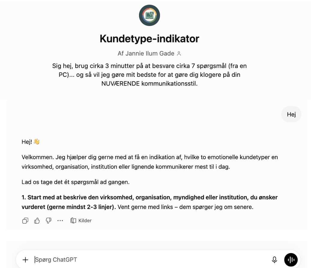 Kundetype indikatoren